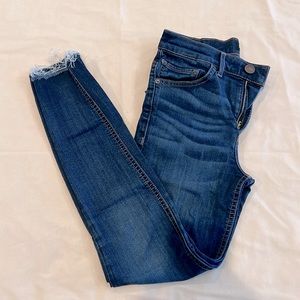 Express super soft high rise cropped legging jeans